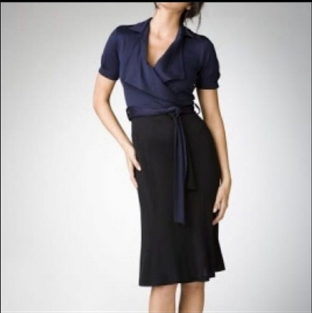DIANE von FURSTENBURG "HANE" COLORBLOCK DRESS -sz6